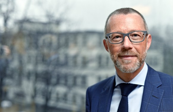 Heinz Huber, CEO Raiffeisen an der Bilanzmedienkonferenz in Zureich am Freitag, 1. Maerz 2019. (KEYSTONE/Walter Bieri)