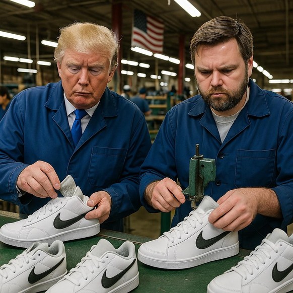 KI-generiertes Fake-Bild: Trump und Vance
