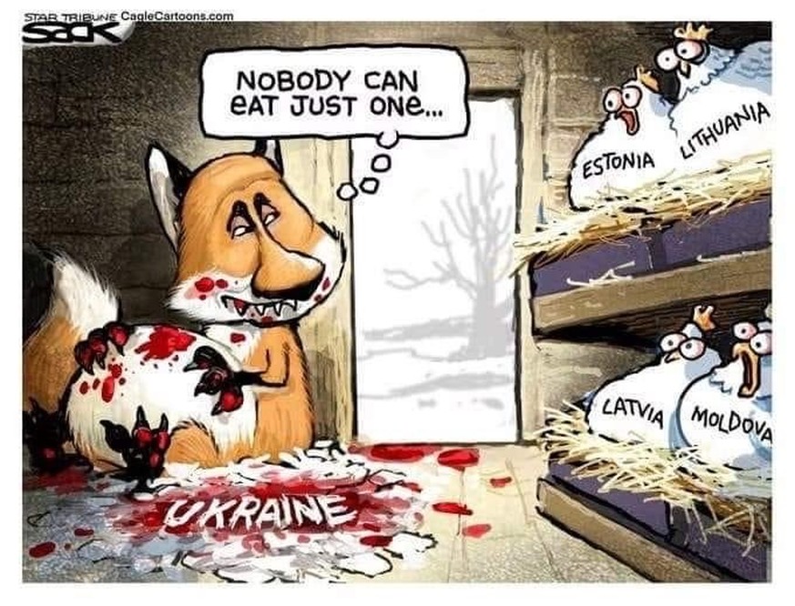 Die besten Memes und Karikaturen, die Putins ungemütliche Situation auf den Punkt bringen