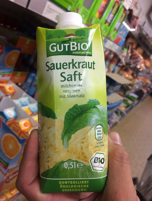 German humour: sauerkraut juice