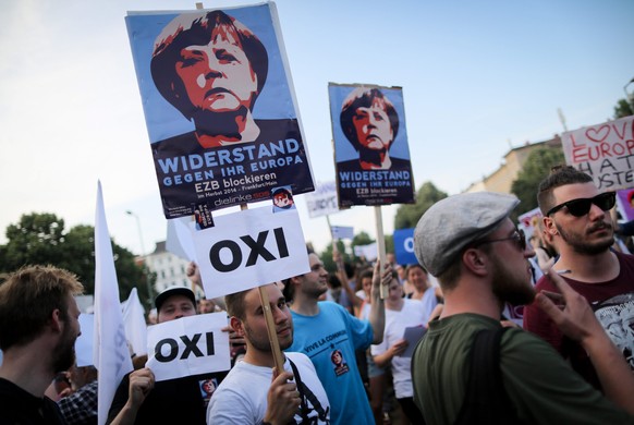 Nein zu Merkels Europa: Kundgebung am 3. Juli in Berlin.