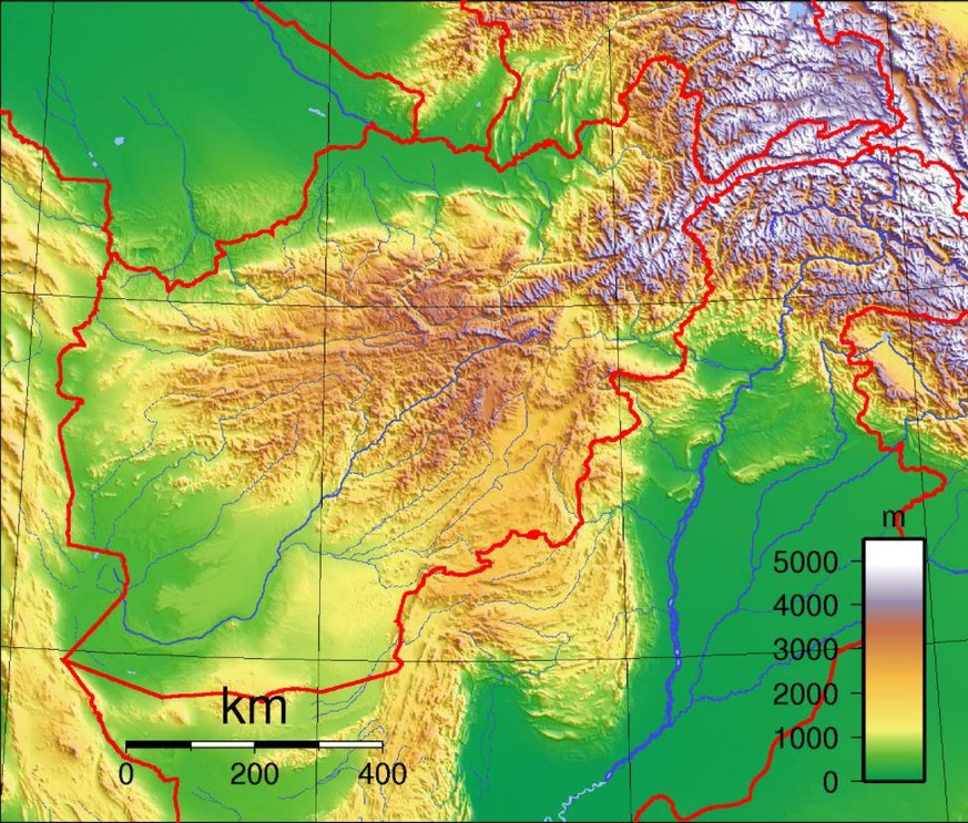 Der Hindukusch zieht sich über drei Viertel der Fläche Afghanistans.