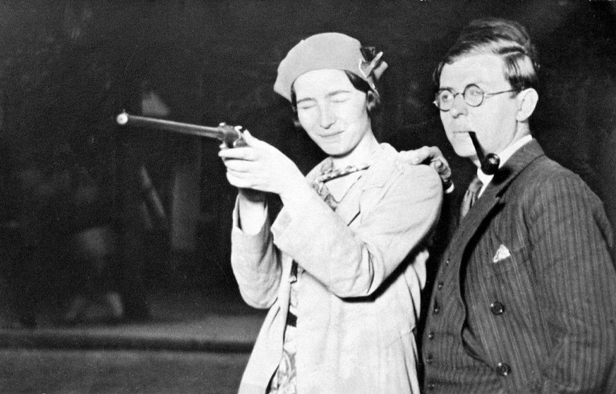 Simone de Beauvoir und Jean-Paul Sartre, 1929.&nbsp;