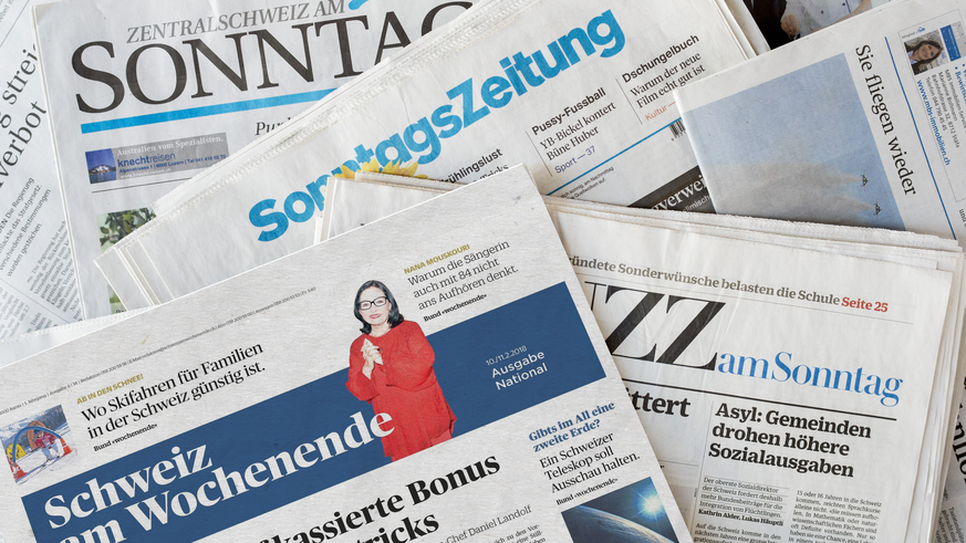 Teaserbild &quot;Das schreiben die Sonntagszeitungen&quot; Sonntag, Sonntagszeitung, Sonntags Zeitung, Schweiz am Wochenende