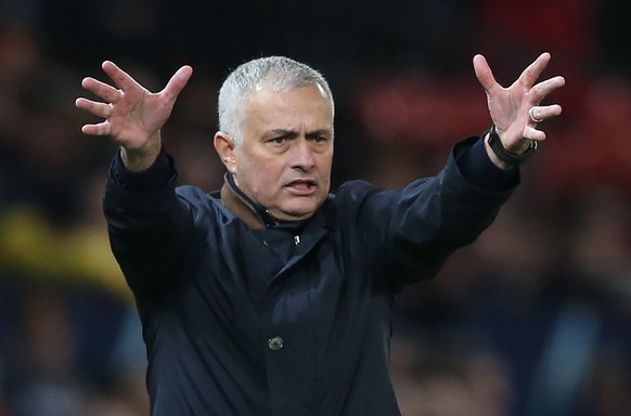 epa09177261 (FILE) - Manchester United&#039;s manager Jose Mourinho reacts during the UEFA Champions League group H soccer match between Manchester United and BSC Young Boys at Old Trafford Stadium, M ...