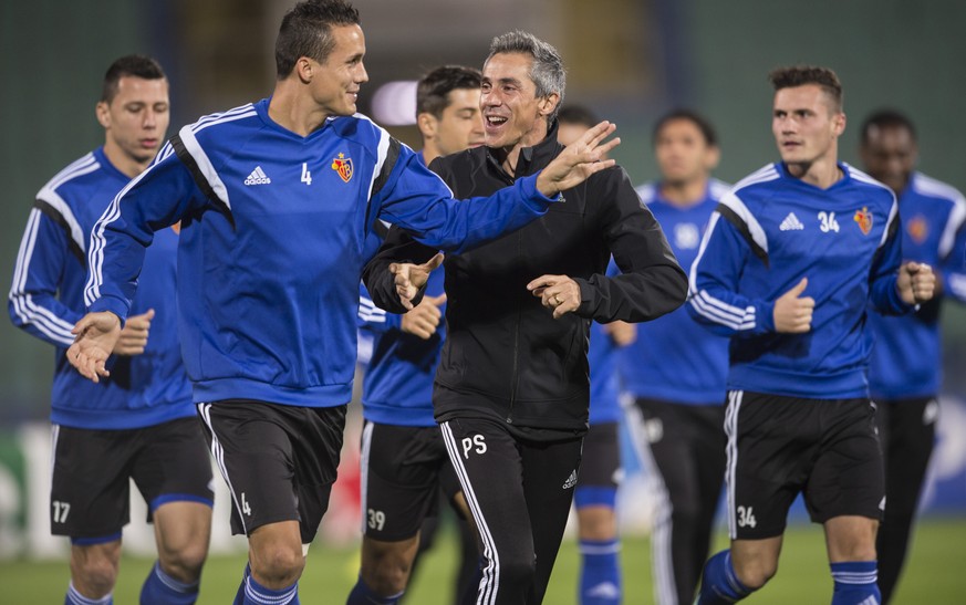 Der FC Basel im Training in Sofia.