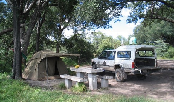 Unterwegs auf der Weltreise, irgendwo in Botswana.