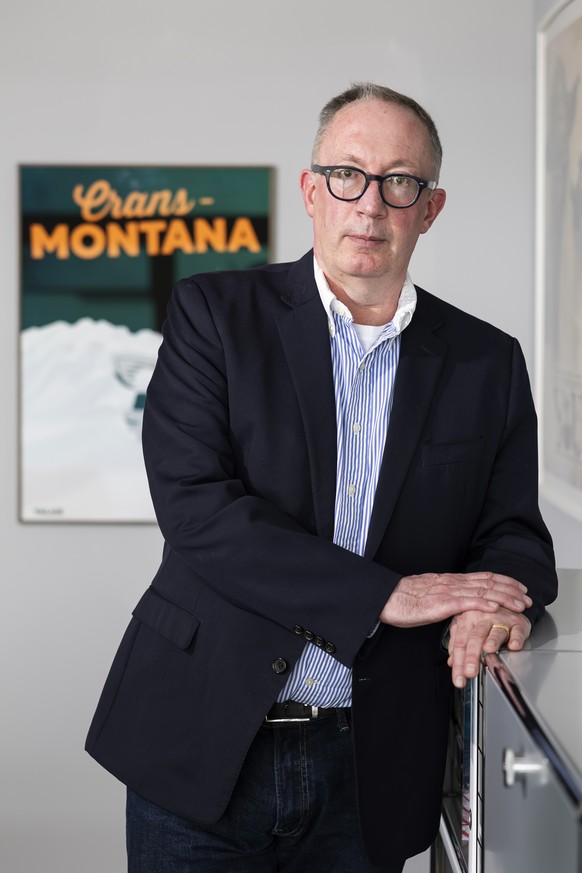KEYPIX - Nicolas Feraud, Mayor of Crans-Montana, poses for the photographer during an interview, in Crans-Montana, Switzerland, Monday, January 26, 2026. 40 people mostly teenagers lost their lives an ...