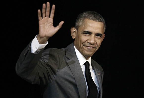 epa05706742 (FILE) - A file picture dated 22 March 2016 shows US President Barack Obama arriving to address the people of Cuba at the El Gran Teatro de Havana, during a historic visit to Havana, Cuba. ...