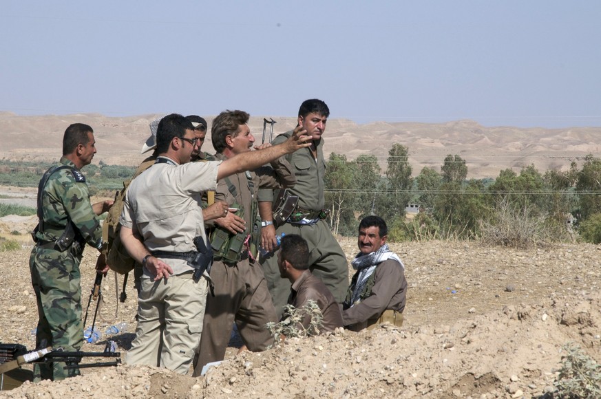 Kurdische Sicherheitskräfte in Jalawla.