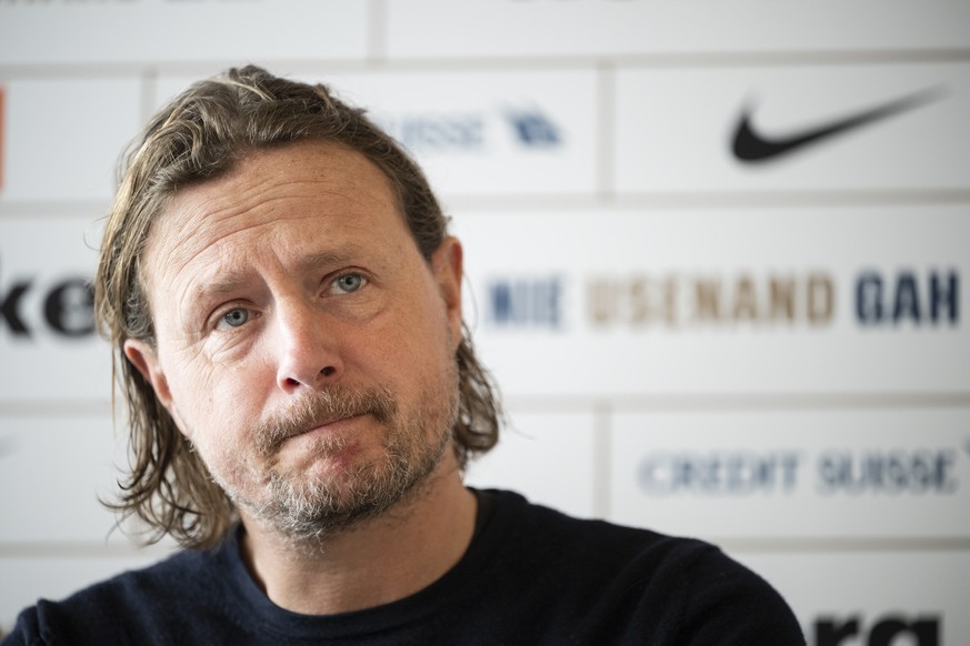 FCZ Cheftrainer Bo Henriksen spricht am Vorschaugespraech vor dem Start zur zweiten Saisonphase, aufgenommen am Donnerstag, 19. Januar 2023 in Zuerich. (KEYSTONE/Ennio Leanza)