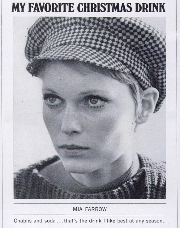 Town and Country December 1968 Issue - Hollywood Celebs name their favourite Christmas Drinks.

https://www.instagram.com/p/DR5bLdEjut9/?img_index=1