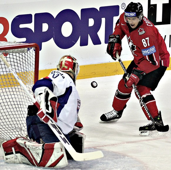 Als Sid noch ein Kid war: Crosby an der WM 2006 in Riga.