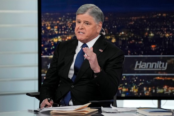 Sean Hannity appears on "Hannity" on Monday, June 15, 2026, in New York. (Photo by Charles Sykes/Invision/AP)
Sean Hannity