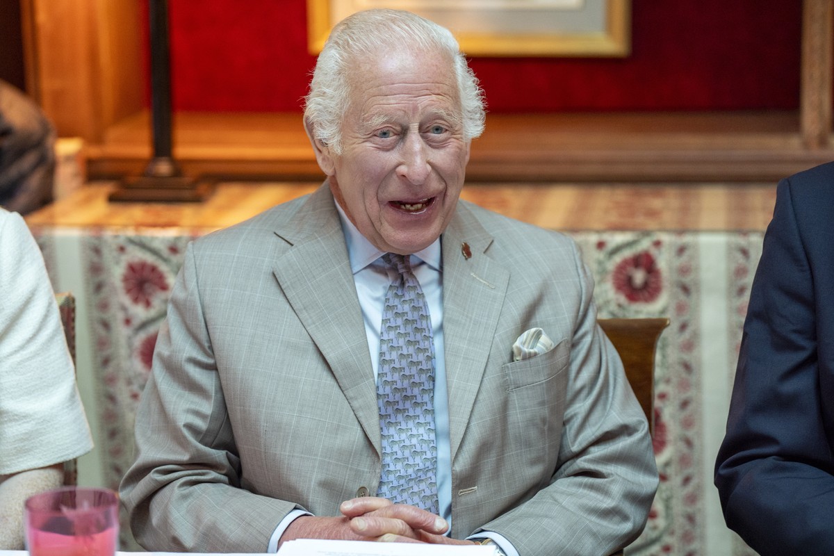 Britain's King Charles III joins a discussion with the Scottish Violence Reduction Unit on youth opportunities to hear from charities working on the ground in Ayrshire, Glasgow and across the Uni ...