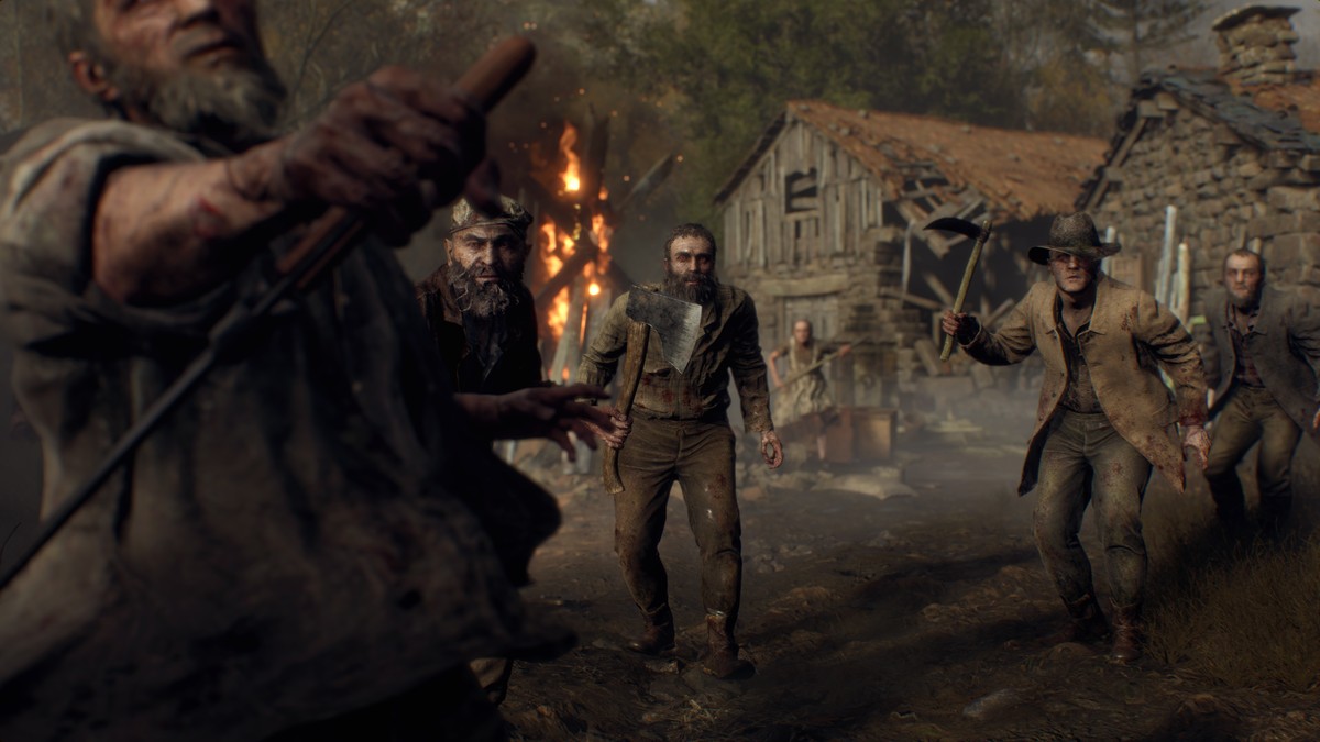 Review von Resident Evil 4: Die Dorfbewohner sind alles andere als freundlich gesinnt.