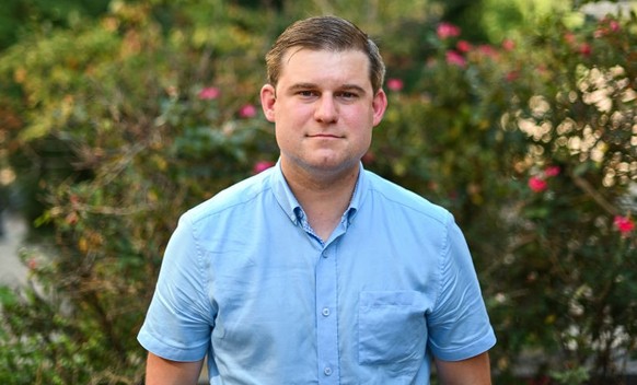 WILMINGTON, DE - SEPTEMBER 7: Garrett Ziegler, author of the Report on the Biden Laptop, is photographed outside the J. Caleb Boggs Federal Building on September 7, 2023 in Wilmington, De. (Photo by R ...