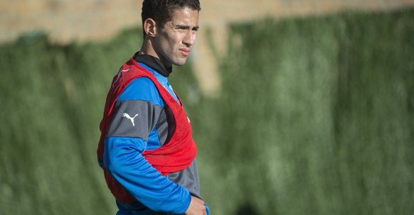 23.01.2015; Marbella; Fussball Super League - Trainingslager Grasshopper Club Zuerich - Training;
Nassim Ben Khalifa (GC) 
(Andy Mueller/freshfocus)