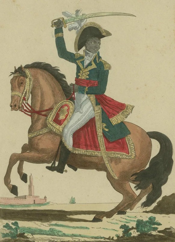 Toussaint Louverture schloss sich 1794 den Franzosen an. Das Porträt entstand um 1800.