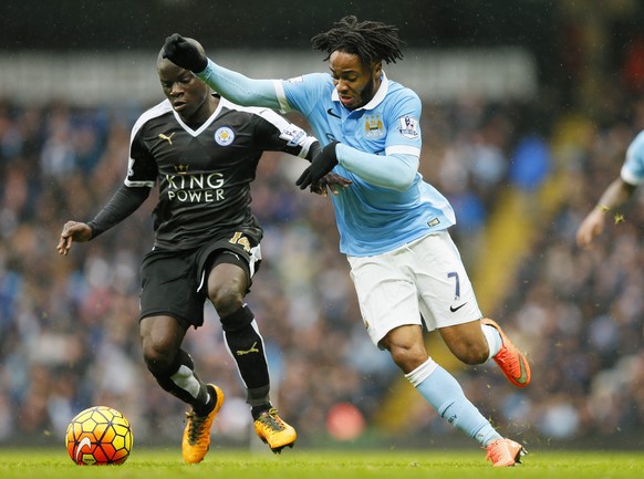 Football - Manchester City v Leicester City - Barclays Premier League - Etihad Stadium - 6/2/16
Manchester City&#039;s Raheem Sterling in action with Leicester City&#039;s Ngolo Kante
Action Images  ...