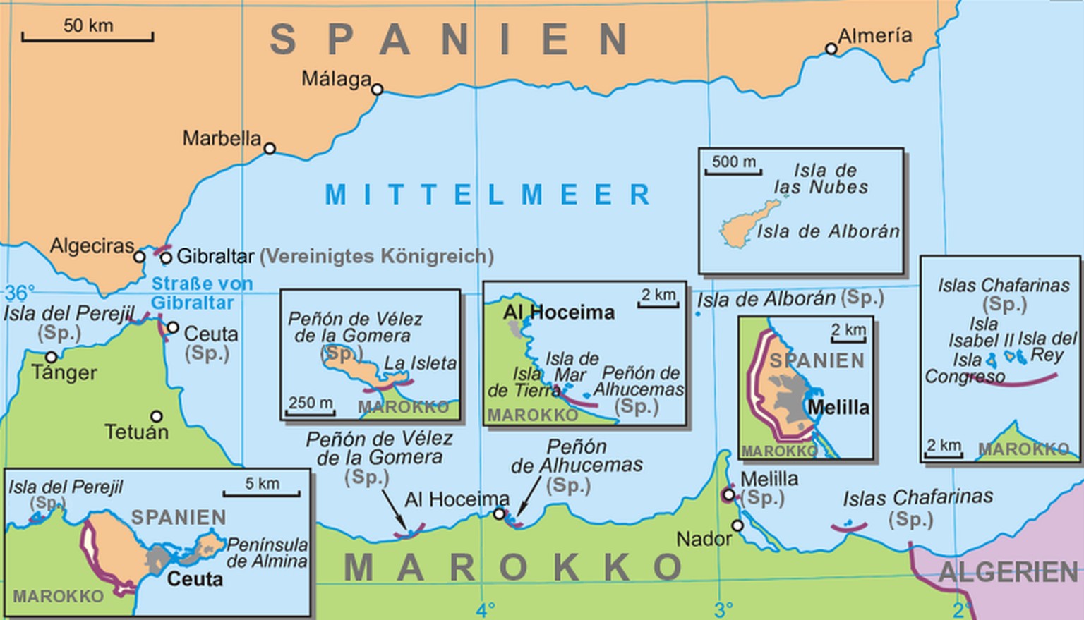 Karte Ceuta und Melilla
https://commons.wikimedia.org/w/index.php?curid=134828493