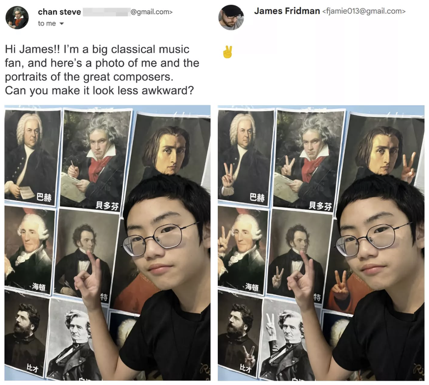 James Fridman Photoshop Trollerei