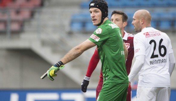 Thun-Keeper Faivre hält den Berner Oberländern den Sieg fest.