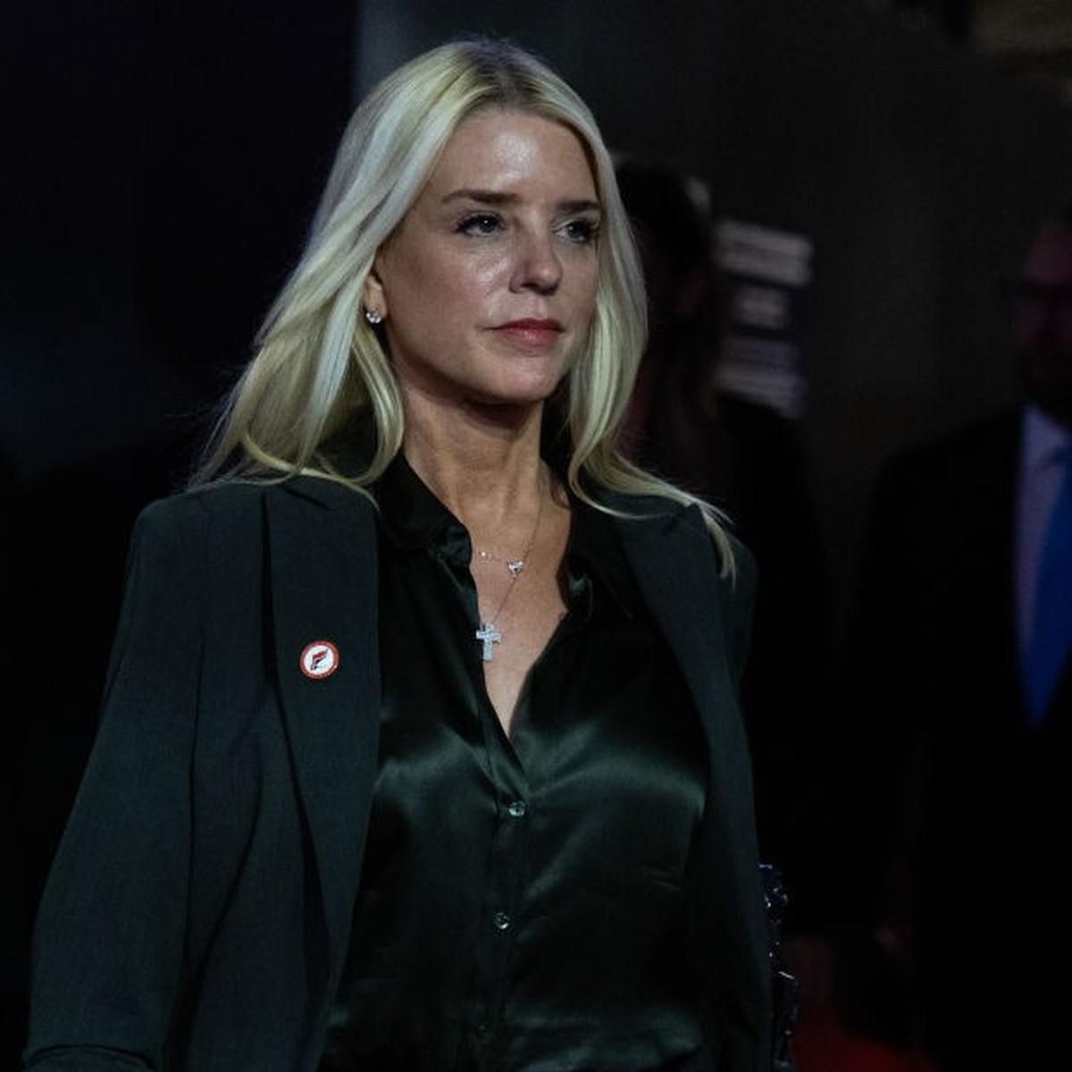 UNITED STATES - JULY 16: Pam Bondi, former attorney general of Florida, arrives to the Fiserv Forum on the second day of Republican National Convention in Milwaukee, Wis., on Tuesday, July 16, 2024. ( ...