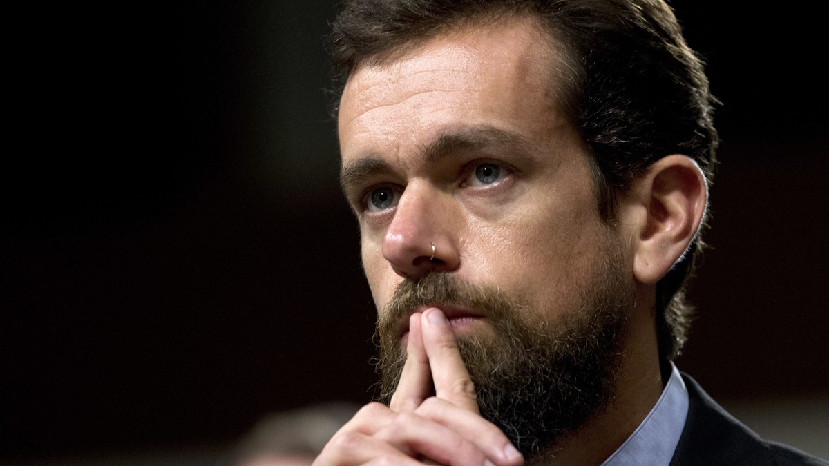 FILE - In this Sept. 5, 2018, file photo Twitter CEO Jack Dorsey testifies before the Senate Intelligence Committee hearing on 'Foreign Influence Operations and Their Use of Social Media Platform ...