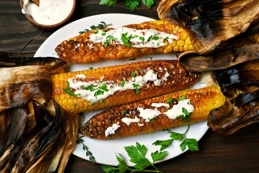 maiskolben grilliert mexikanisch mexiko essen food