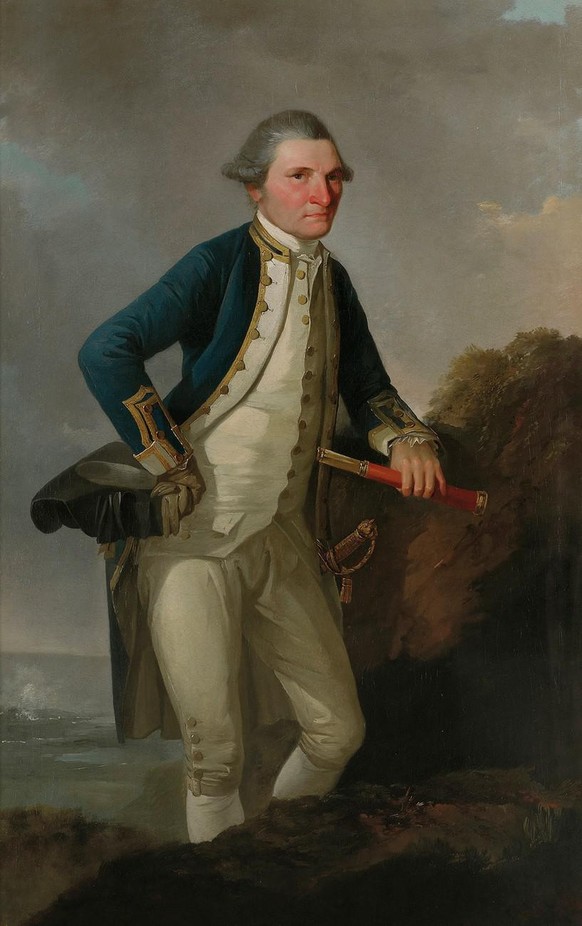 James Cook, gemalt von John Webber um 1780
https://collections.tepapa.govt.nz/object/41431