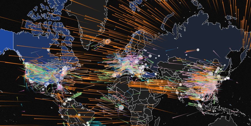 Hier kannst du zusehen, wie die Welt jetzt gerade gehackt wird