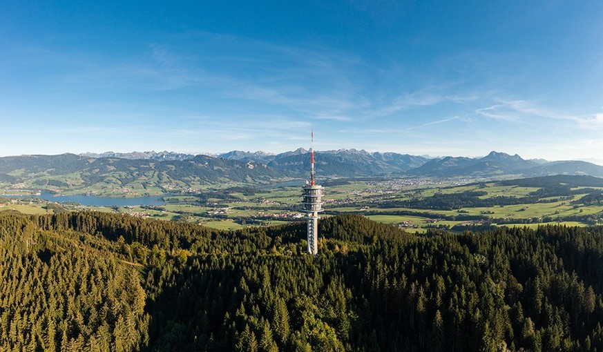 Aussichtstürme in der Schweiz Rauszeit Le Gibloux Radio- TV-Turm