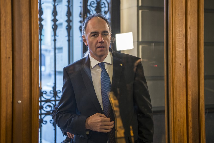 CVP-Präsident Christophe Darbellay auf dem Weg ins Bundeshaus.