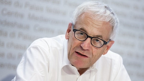 Kurt Fluri, Nationalrat FDP-SO, spricht waehrend einer Medienkonferenz ueber ein Nein zum revidierten Jagdgesetz am Montag, 17. August 2020 in Bern. (KEYSTONE/Peter Klaunzer)