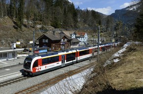 Brünigpass, Kanton Obwalden: Bahnlinie zwischen Lungern und Meiringen unterbrochen.