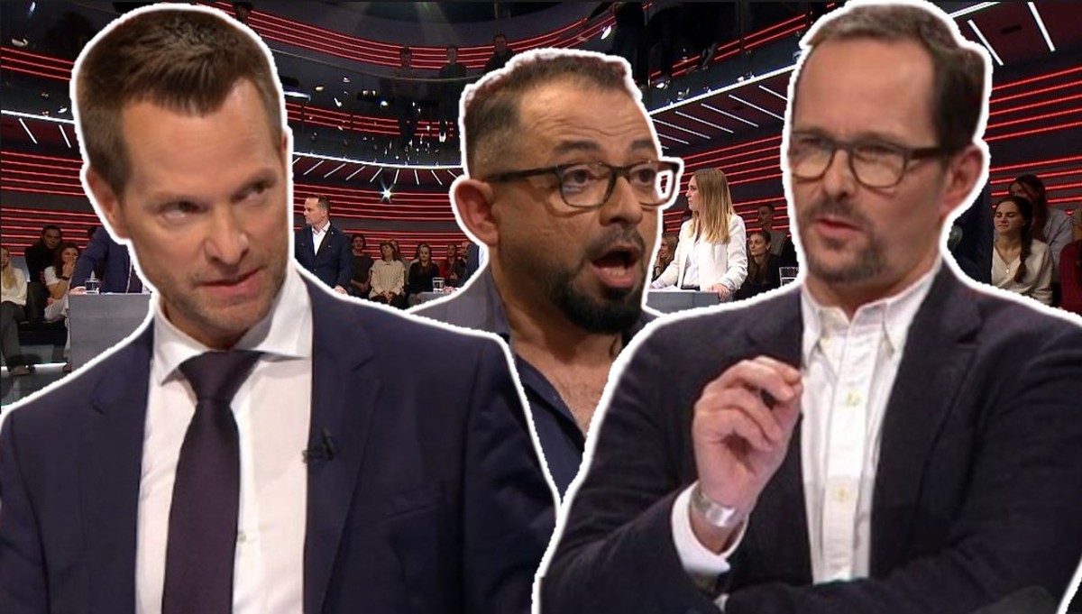SRF-Arena zur Asylpolitik nach dem Sturz des Assad-Regimes. Balthasar Glättli von den Grünen und Pascal Schmid von der SVP stritten sich dabei stetig. Mittendrin kam der Syrer Husam Kelzi kaum zu Wort ...