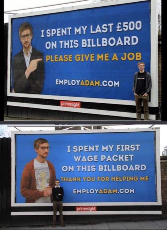 Werbung Job