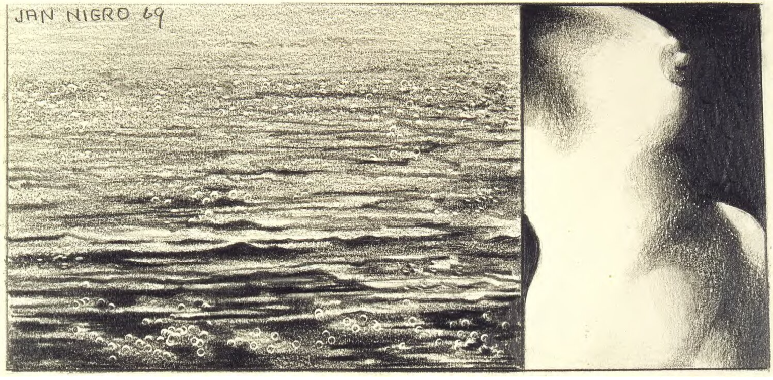 Jan Nigro Bather and out going tide, 1969