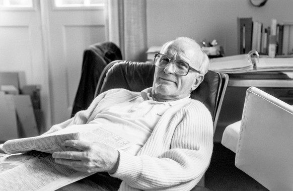 Franz Schnyder, Filmregisseur, aufgenommen im Jahr 1990. (KEYSTONE/Str)