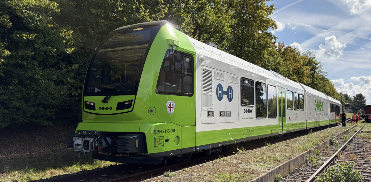 Stadler testet Wasserstoffzüge in Hemishofen SH