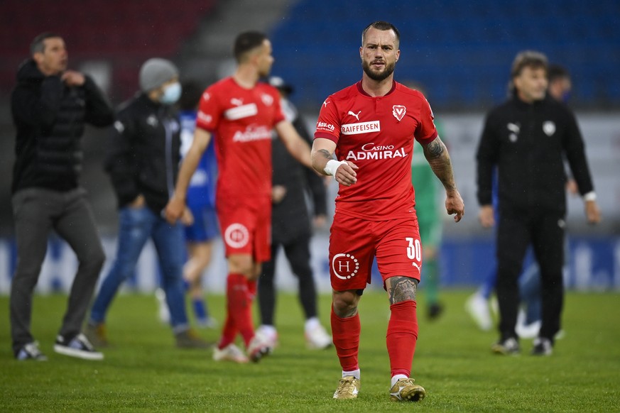 Vaduz? Gabriel Luechinger im Fussball Super League Spiel zwischen dem FC Vaduz und dem FC Luzern, am Samstag, 1. Mai 2021, im Rheinpark Stadion in Vaduz. (KEYSTONE/Gian Ehrenzeller)