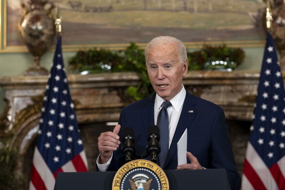 President Joe Biden speaks during a news conference after his meeting with China&#039;s President President Xi Jinping at the Filoli Estate in Woodside, Calif., Wednesday, Nov, 15, 2023, on the sideli ...
