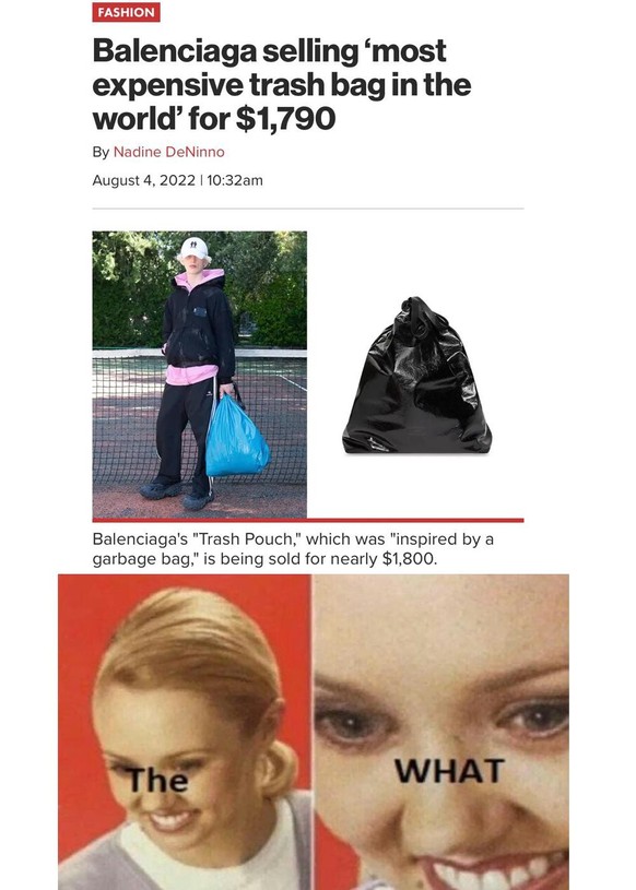 Balenciaga Müllsack Meme