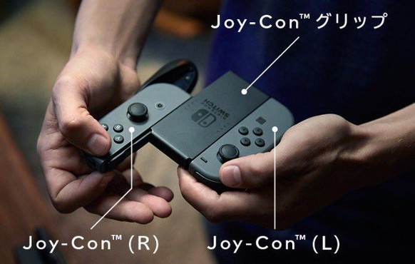 Das Switch-Gamepad für Zuhause kann in zwei Mini-Controller für unterwegs aufgeteilt werden.