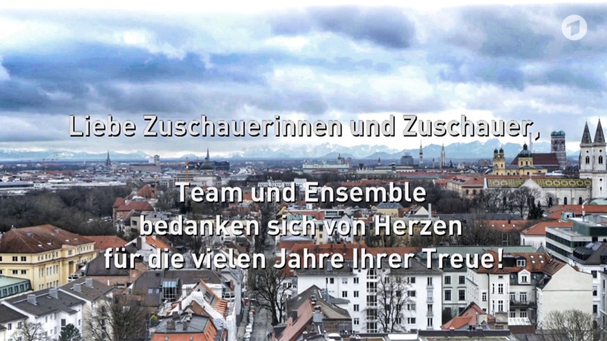 Das Ende von Deutschlands berühmtester TV-Strasse: Wer da keine Tränen in den Augen hatte, hat seinen Fernseher nicht verdient.