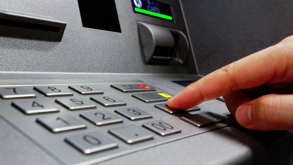 Bankomat Bedienfeld