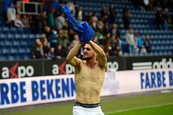 Armando Sadiku erzielt das einzige Tor in der Swissporarena.&nbsp;