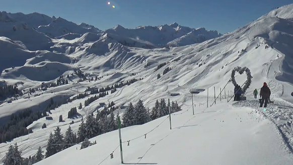 Heute herrschte in Adelboden sonniges Wetter.