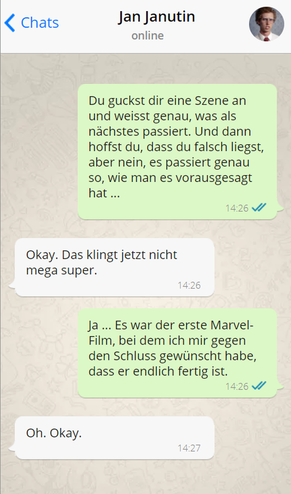 whatsapp Verlauf Black Panther Marvel Review